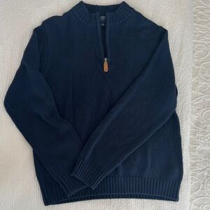 Boys Navy Sweater with quarter-Zip. Great condition and quality